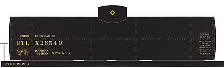 Tichy Trains 10145O O Scale Railroad Decal Set -- Union Tank Line UTLX 10,000-Gallon Tank Car