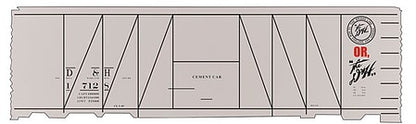 Tichy Trains 10148 HO Scale Railroad Decal Set -- Delaware & Hudson Cement Boxcar (Gray Car)