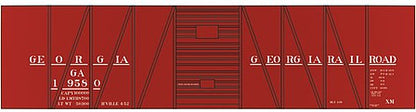 Tichy Trains 10167 HO Scale Railroad Decal Set -- Georgia Railroad USRA 40' Single-Sheathed Boxcar