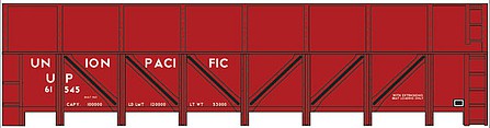 Tichy Trains 10181N N Scale Railroad Decal Set -- Union Pacific GS Steel Gondola Sugar Beet Car (White Lettering)