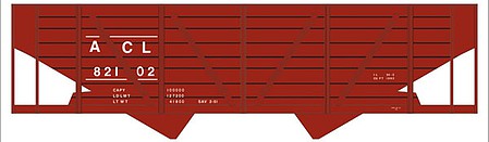 Tichy Trains 10192 HO Scale Railroad Decal Set -- Atlantic Coast Line 2-Bay Wood Hopper