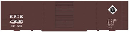 Tichy Trains 10207O O Scale Railroad Decal Set -- Erie 40' Steel Boxcar (Small Diamond Logo Mid Placement)