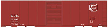Tichy Trains 10235 HO Scale Railroad Decal Set -- Kansas City Southern 40' Steel Boxcar (Boxcar Red Car, Octagon Logo)