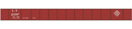 Tichy Trains 10243 HO Scale Railroad Decal Set -- Louisville Terminal 50' Steel Gondola (Boxcar Red, Diamond Logo)