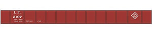 Tichy Trains 10243 HO Scale Railroad Decal Set -- Louisville Terminal 50' Steel Gondola (Boxcar Red, Diamond Logo)
