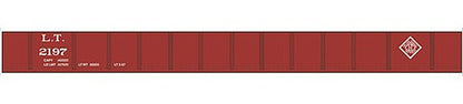 Tichy Trains 10243 HO Scale Railroad Decal Set -- Louisville Terminal 50' Steel Gondola (Boxcar Red, Diamond Logo)