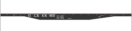 Tichy Trains 10270N N Scale Railroad Decal Set -- Missouri Pacific St. L. B. & M. 50' Steel Flatcar (black Car)