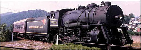 Tichy Trains 10301N N Scale Railroad Decal Set -- Western Maryland 2-8-0 Steam Locomotive