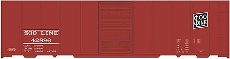 Tichy Trains 10305 HO Scale Railroad Decal Set -- Soo Line 40' Steel Boxcar (black Dollar Sign Logo)