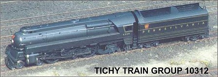 Tichy Trains 10312 HO Scale Railroad Decal Set -- Pennsylvania Railroad Streamlined K-4 4-6-2 Steam Locomotive