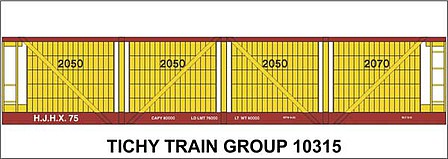 Tichy Trains 10315 HO Scale Railroad Decal Set -- H J Heinz 1913 4-Vat Wood Pickle Car