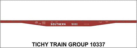 Tichy Trains 10337N N Scale Railroad Decal Set -- Southern Railway 53'6" Steel Flatcar