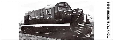 Tichy Trains 10389N N Scale Railroad Decal Set -- New York Central 1950s-1960s (Road) Switchers (Cigar Band Logo)
