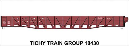 Tichy Trains 10430N N Scale Railroad Decal Set -- Santa Fe War Emergency Gondola