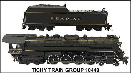 Tichy Trains 10449N N Scale Railroad Decal Set -- Reading T-1 4-8-4 Steam Locomotive