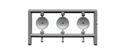 Tichy Trains 2005 O Scale Lamp Reflectors & Bulbs pkg(12; Nonworking)