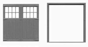 Tichy Trains 2010 O Scale 96 x 96" 16-Lite Baggage Door -- Detailed on Both Sides w/Separate Frame (Fits 2-1/2 x 2-5/8" Opening)