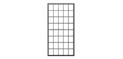Tichy Trains 2059 O Scale 60 x 120" 20/20 Double-Hung Masonry Window w/Glazing -- pkg(4)
