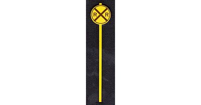 Tichy Trains 2061 O Scale Modern Grade Crossing Advance Warning Signs -- Diagonal Cross pkg(8)