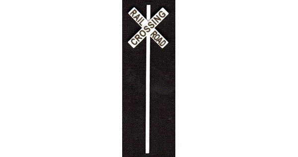 Tichy Trains 2063 O Crossbuck Railroad Crossing Warning Signs (8)