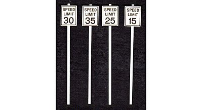 Tichy Trains 2064 O Scale Low Speed Limit Signs -- pkg(8)