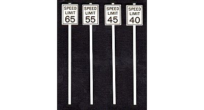 Tichy Trains 2065 O Scale High Speed Limit Signs -- pkg(8)