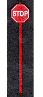 Tichy Trains 2070 O Modern Stop Sign Red (8)   