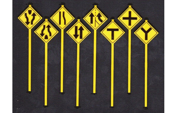 Tichy Trains 2074 O Road Path Warning Signs Set 3 (8) (D)