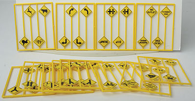 Tichy Trains 2078 O Scale Assorted Warning Signs -- 48 Different Signs