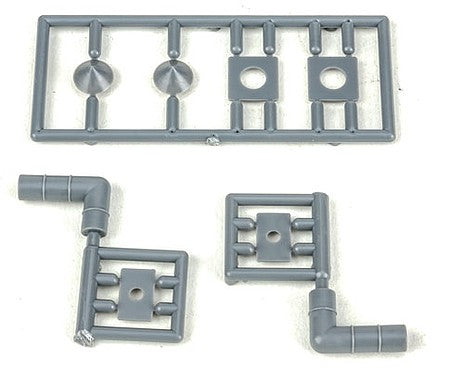 Tichy Trains 2081 O Scale Right Angle Vent Kit -- 8" Scale Diameter, 1-1/2 x 3' Scale (unpainted) Matches #293-2082