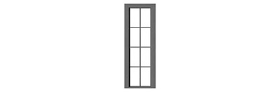 Tichy Trains 2085 O Scale 4 Over 4 Double-Hung Window with Precut Glazing -- 24 x 82" pkg(6)