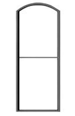 Tichy Trains 2086 O Scale 1 Over 1 Arched-Top Masonry Window with Precut Glazing -- 34 x 90" pkg(6)