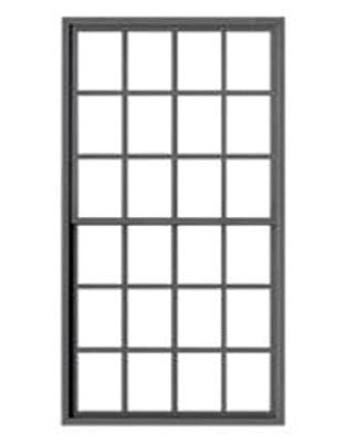Tichy Trains 2090 O Scale 12 Over 12 Double-Hung Masonry Window with Precut Glazing -- 48 x 96" pkg(4)
