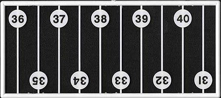 Tichy Trains 2095 O Scale Milepost Signs 1 to 60 -- pkg(60)