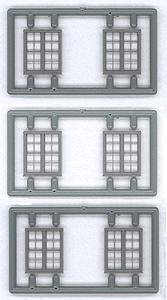 Tichy Trains 2517 N Scale Windows - Double Hung pkg(6) -- 4/4 Double; Scale 64 x 80" (Fits .45 x .53" Opening)