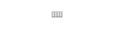 Tichy Trains 2530 N Scale Windows -- 4-Unit Casement (Plastic) pkg(6)