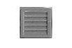 Tichy Trains 2539 N Scale Louvered Wall Vent (Styrene) -- Scale 24 x 24"