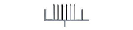 Tichy Trains 2548 N Scale 10" Stove Chimney Pipe -- pkg(18)