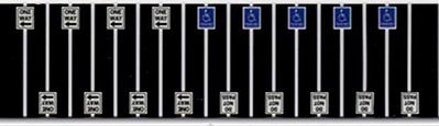 Tichy Trains 2609 N Scale Miscellaneous Road Signs #1 -- pkg(18)