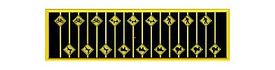 Tichy Trains 2615 N Scale Picture Warning Signs -- pkg(18)