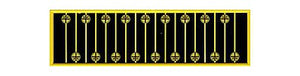 Tichy Trains 2620 N Scale Early Grade Crossing Advance Warning Signs -- Vertical Cross pkg(18)