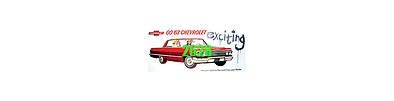 Tichy Trains 2626 N Scale 63 Chevrolet Exciting Billboard - Kit