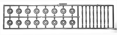 Tichy Trains 3004 HO Scale Wheelsets - 33" Scenic/Nonworking (plastic) -- 8 Sets
