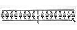 Tichy Trains 3006 HO Scale Standard ARA Cast Stake Pockets for Flat Cars pkg(32)