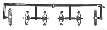 Tichy Trains 3014 HO Scale Freight Car Trucks Equalizer added -- Bettendorf 10 Pair (Delrin, black)