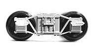 Tichy Trains 3022 HO Scale 100-Ton Heavy-Duty Arch Bar Truck with Wheelsets - Kit -- 1 Pair (Paintable Styrene with Separate Nylon Bearings)