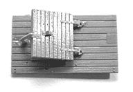 Tichy Trains 3023 HO Scale Wood Icing Platforms for Reefers -- Parts for 4 Complete Platforms (1 Car) w/Hatches & Grab Irons