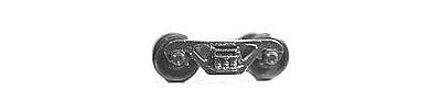 Tichy Trains 3036 HO Scale Freight Car Trucks One-Piece -- Roller Bearing 10-Pair (Delrin, black)