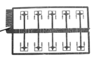 Tichy Trains 3038 HO Freight Car Straight Side Mount Stirrup Steps (10)
