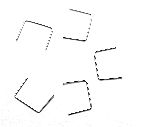 Tichy Trains 3053 HO Scale Formed Wire Grab Irons -- 24" Straight pkg(50)